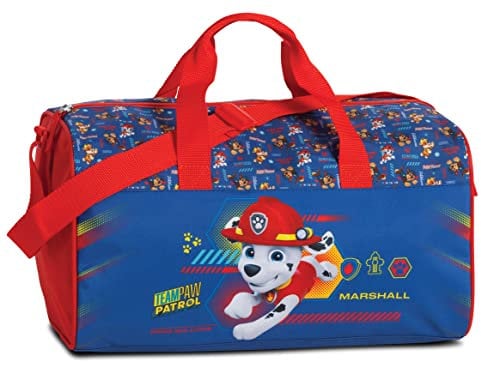 Paw Patrol Kinder Sporttasche Marshall Chase Skye 38 x 22 x 20 cm Vol. 16 l (California-Blau Marshall)