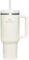 STANLEY Quencher H2.0 FlowState Stainless Steel Vacuum Insulated Tumbler with Lid and Straw for Water, Iced Tea or Coffee, Smoothie and More, Cream, 40 oz