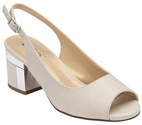 Lotus Womens Evelyn Slingback Peeptoe Shoes ULS393 CC 7 UK Nude