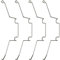 MEETOOT 4pcs CPU Heatsink Fan Buckle PC Mainboard CPU Radiator Fan 12cm Wire Buckle Upper Hook Type Fixing Clip