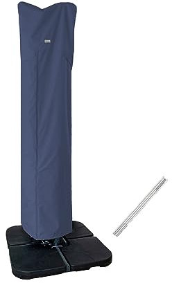 Garden Balsam Housse de parasol de terrasse pour parasol déporté de 2,7 m à 4 m, résistante à l'eau, parasol déporté incurvé et poteau droit, housse de parasol d'extérieur avec fermeture éclair et