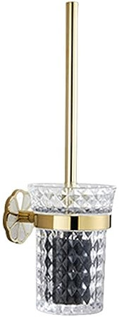 Bagno dorato tutto in rame portasciugamani rotolo porta carta cesto gancio scopino a parete ciondolo hardware bagno, scopino 1pc