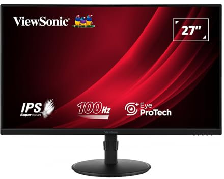 ViewSonic VG2708A 27 FHD SuperClear IPS LED Monitor with VGA, HDMI, DipsplayPort, USB, Speakers and Full Ergonomic Stand