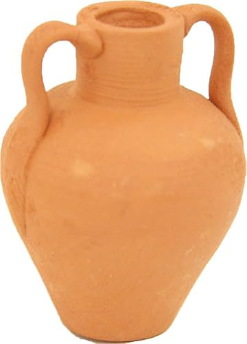 FADEDA Anfora in terracotta: altezza: 4 cm/dipinta a mano/statuette fedeli ai dettagli, decorazione da tavolo di Natale accessori presepe