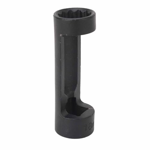 Strut Nut Socket, 16mm 18mm 19mm 21mm 22mm 24mm with 12 Point Suspension Strut Removal Tool, High Strength Efficient, Universal for Cars, Easy to Use (18mm)