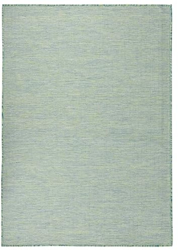 WEMYUFURN Outdoor-Teppich Flachgewebe 200x280 cm Türkis, Teppichboden, Bodenbelag für Wohnzimmer, Schlafzimmer und Büro, Verschiedene Größen