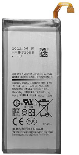 C D R batteria ricambio EB-BJ800ABE per Samsung Galaxy A6 2018 A600F, Galaxy J6 2018 J600F originale, sostituisce Samsung EB-BJ800ABE. Capacità 3000 mAh