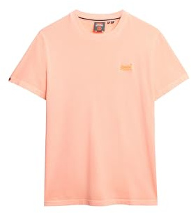 Superdry Herren Essential Logo T-Shirt mit Neon-Stickerei