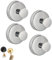 Juketron Luxe Hold Ganchos sin taladro, Luxegrip Duschhaken, Luxe Grip Haken für Dusche, selbstklebende Saugnapfhaken, schwarze Saugnapfhaken für Dusche (4, Silber)