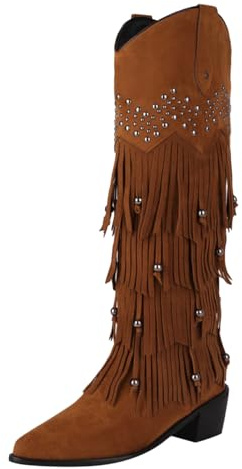 Stivali Alti sopra Il Ginocchio Stivali Donna Texani Bianchi Stivali Texani Donna 42 Stivali Gomma Donna Stivali Alti Donna con Zeppa Plateau sopra Il Ginocchio Stivali