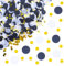ParPix 50g Konfetti Geburtstag Deko, 2.5cm Runde Bunt Streudeko, Konfetti Glitzer mit 4 Verschiedenen Farben,Confetti Geburtstag Hochzeit Tischdeko, Konfetti für Valentinstag,Ballondekoration(Schwarz）