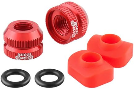 2Pcs Bicycles Vacuum Tire Valves Nut Lock Nut Bicyles Inner Tube Valves Nut With Seal Rings Road Bicycles Accessorys