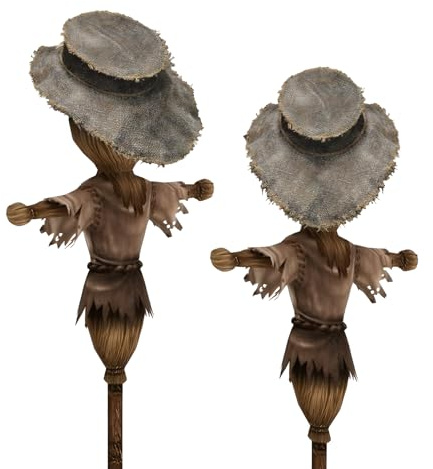 JIAHG Creepy Burlap Gloves Faux Straw Hat Unisex Scary Zombie Halloween Costume Accessories Cosplay Props for Easter Carnival Festival Fancy Dress Party Stage Show