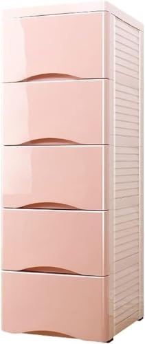 SHANYAYALI Aufbewahrungskörbe aus Kunststoff, Schubladentyp, Spind, Zuhause, Kleiderschrank, geeignet für Wohnzimmer, Schlafzimmer, Kinderzimmer (Rosa, 6 Ebenen)