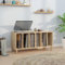 prissent Mobile Porta Dischi Rovere Sonoma 100x38x48cm Legno Multistrato Mobile Porta CD Scaffale Porta CD Scaffale Legno Porta Dischi Vinile Mobiletto Multiuso Credenza Soggiorno Mobiletto TV