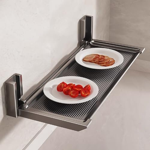 BRCYKRWY Klapptisch Wandtisch Wandklapptisch Küchentisch Kleiner Klappbarer Klapptisch Schwimmender Multifunktions-Esstisch Tisch Ausklappbar Küchentisch Esstisch Klappbar Für KüChe,WäScherei Usw