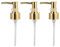 3Pcs Perfume Bottle Pump,Shampoo and Conditioner Bottle Nozzle,Lotion Pumps Replacement Heads for Soap Kitchen Home Hand (Gold)