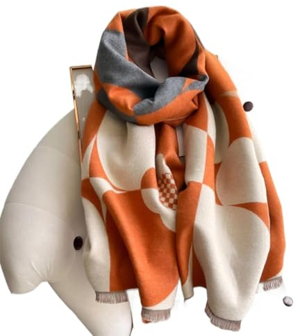 Lehourmast Schals Tücher Halstuch Scarf Geometrie Damen Schal 65X185Cm 6