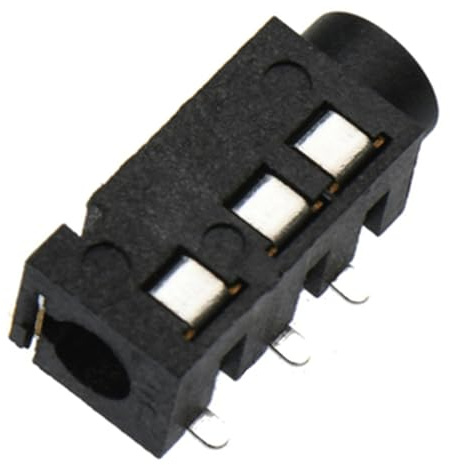 JNJOOD 100 Stück PJ320D 3,5 mm Audio-Buchse für Kopfhörer 3/4 Pin Audio-Schnittstelle Dip/SMD