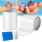 Pool Reparaturset, Poolflicken Selbstklebend Wasserdichtes Unterwasser, Pool Flickzeug Klebeband, Flex Tape für Poolfolie, Schlauchboot, Luftmatratze, aufblasbaren Pool, Schwimmring, 10x150cm