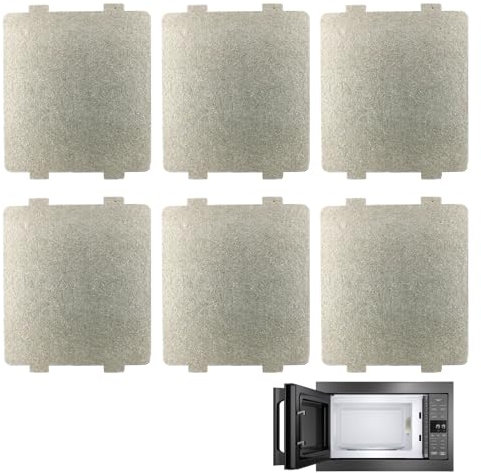 6Pcs Microwave Waveguide Cover,Universal Replacement Guide Mica Covers Sheet,Oven Wave Plate Guard Guards Kit,for All Or Other Home Oven Microwave Repairing Inside Insulation Accessories,108x99mm