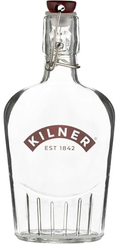 AMK® Clip Top Sloe Gin Bottle 0.3L Airtight Glass Bottle Ideal for Infused Spirits and Liqueurs Classic Design