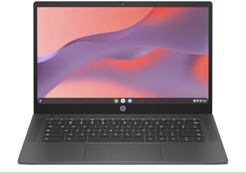 HP Chromebook 14 | Intel Processor N100 Processor| 8 GB RAM | 128 GB Flash Storage | Intel UHD Graphics | FHD Display | Chrome OS | Dual Speakers | Glacier Silver | 14a-nf0003na (Renewed)