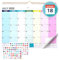 JIANTA Kalender 2025-2026 Wandkalender (Monatskalender Querformat 385 * 295mm) Von Juli 2025 bis Dezember 2026-18 Monate Tischkalender mit Stickers für Paarkalender, Familienplaner (Bunt)