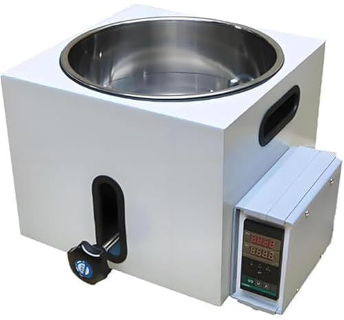 Baño María de Laboratorio, Dispositivos de Calentamiento Digital Tipo Elevador con Pantalla Digital y Revestimiento de Acero Inoxidable, Control Inteligente de Temperatura PID, para Experimentos, Quím