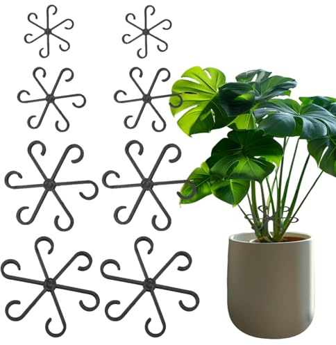8 Stück Monstera Rankhilfe,für Rankhilfe Monstera Pflanze,PflanzenstüTzen Plant,Staudenhalter Support,Pflanzenhalter UnterstüTzung,Alocasia Hortensien,Pflanzen StüTze Stab,Klein Zimmerpflanzen Zubehör