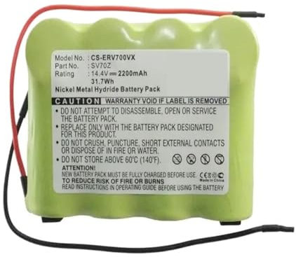 Quixpszto Staubsauger-Akku, 2200 mAh, kompatibel mit Bosch GP180SCHSV12Y2H GPRHC18SV007 Euro Pro D-SC-P SV70Z XB14726, kompatibel mit Shark D-SC-P SV70Z XB14726