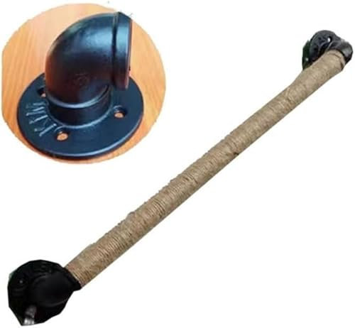 HGOuhK Pasamanos Escalera Pasamanos de Escalera, pasamanos de Escalera de Cuerda de cáñamo Antideslizante, manija de Pared Hecha a Mano for áticos y pasillos Interiores.(80cm)