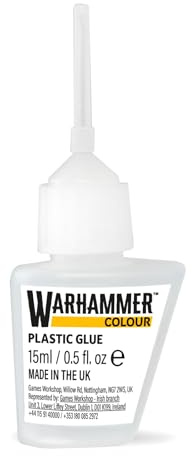 Warhammer Colour Plastic Glue, 15ml, Precision Applicator Tip, for Miniature Model Assembly