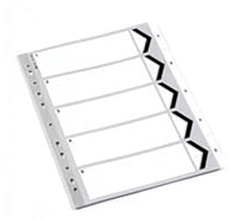 Whitebox WX01352 A4 Polypropylene Index - White