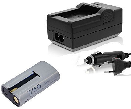 Akku + Ladegerät für KODAK EasyShare Z1012 IS, Z1015 IS, Z1085 IS, Z1485 IS, Z612, Z712 IS, Z812 IS Zoom, Z8612 IS, Z885, Zx1 Klic-8000 Klic8000 / Ricoh Caplio R1, R1S, R1V, R2, RZ1 DB-50