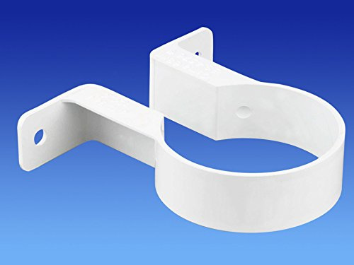 Osma 0T034W Round Pipe Clip/Bracket 68mm (2.5 Dia) White