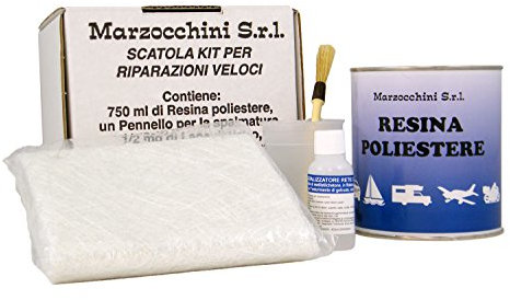 Kit vetroresina completo per riparazione veloce 750ml