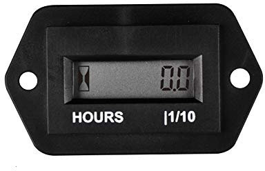 Runleader de horas LCD digital,AC 86V - 230V,total de horas reiniciable, uso para cortadora de césped ZTR Tractor Generador Carro de golf Coche Club Scrubber Marine Compresor (AC 86-230V)