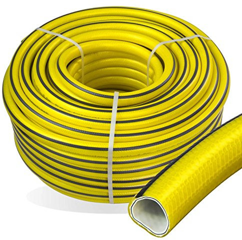 Stabilo-Sanitaer Premium Gartenschlauch Länge: 25m Durchmesser: 13mm 1/2 Zoll Wasserschlauch mit Trikotgewebe | knickfrei | verdrehungsfest