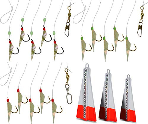 Storfisk fishing & more Heringspaternoster mit Heringsgewichten als komplettes 3er Angel Set