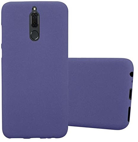 Cadorabo Custodia per Huawei MATE 10 LITE in FROST BLU SCURO - Morbida Cover Protettiva Sottile di Silicone TPU con Bordo Protezione - Ultra Slim Case Antiurto Gel Back Bumper Guscio