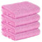 StickandShine 4er SET Premium Frottee Gästehandtuch 30x50 cm in rosa in 500g/m² aus 100% Baumwolle