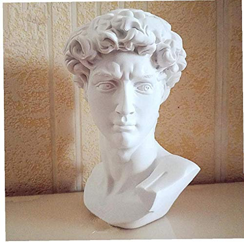 LAVALINK David Kopf Portraits Mini Gips Büste Statue Kunst Michelangelo Skizze Skulptur Ornamente Zeichnung Lehrmittel