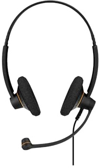 EPOS Sennheiser 1000551 I Sennheiser Impact Sc 60 USB Ml Stereo Headset, On Ear, Black with Orange Color Highlights