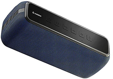 rongweiwang XDOBO Bluetooth 5.0 Speaker Type-c Rechargeable bluetooth stereo speaker waterproof Sound Box Waterproof 60W 3D Stereo Sound Speaker, Black Blue