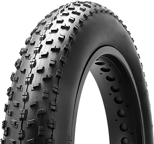 MOHEGIA Fat Tire, 66 x 10,2 cm Fat Bike Reifen, Klappperlen-Elektrofahrrad-Reifen, kompatibel mit breiten Mountain-Schnee-Fahrrädern