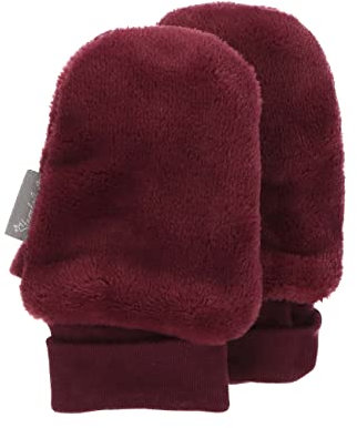 Sterntaler Unisex Kinder Fäustel Handschuh - Baby Fäustlinge Winter, Handschuhe aus Teddy Mit Microfleece Gefüttert - Pink, 2