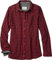 Legendary Whitetails Damen Cottage Escape Flannel Long Sleeve Plaid and Solid Color Clothes for Women, Fitted Button-Down-Shirt, Mini Buffalo Check, X-Groß