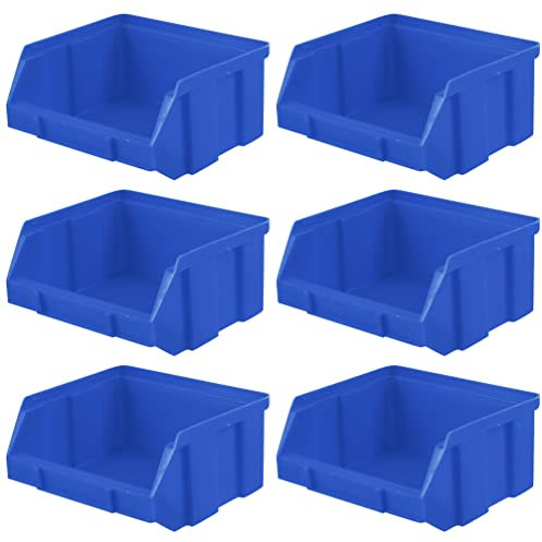 Alipis 6pcs Warehouse Parts Box Tool Plastic Shelves Storage Bins Plastic Mini Shelves Wall Mount Shelves Screw Bin Organizer Cutlery Tray Parts Bins Plastic Nails Sorting Box Pp Manicure