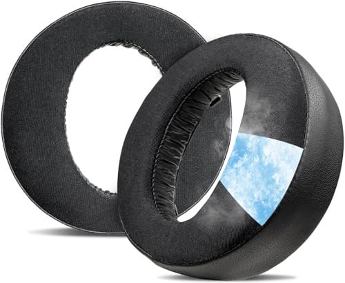 SOULWIT Almohadillas de Gel Refrigerante de Repuesto Auriculares Inalámbricos para Sony Playstation 5 PS5 Pulse 3D, Almohadillas para los oídos con Espuma para el Aislamiento del Ruido